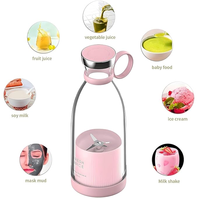 Portable Juicer Bottle Make Juice Anywhere In Just 30 Seconds