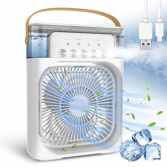 Portable USB Air Cooler Fan with Mist