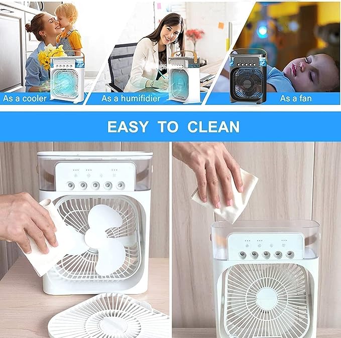 Portable USB Air Cooler Fan with Mist